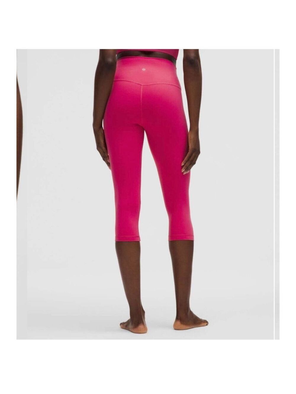 Women's Lululemon Align High-Rise Crop 17" Capris in Raspberry Coulis, Size 12